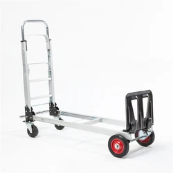 KT-2020A Portable Folding Cart Trolley Luggage Cart Folding Truck Manual Folding Silent Heavy Shopping Cart Household Hand Truck
