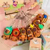 Funny Capybara Keychain  Animal Key Chain Backpack Handbag Pendant Blind Box  Creative Capybara Decorations random style 2