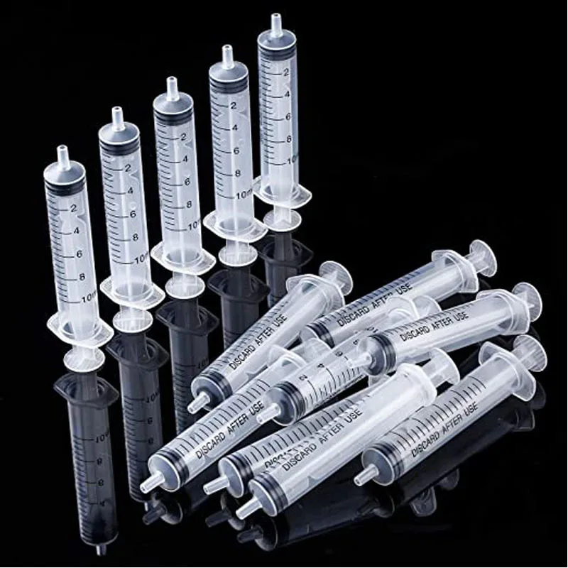 5 10 20 50 100Pcs reusable 10ML plastic Nutritional Measuring Syringe tool Sampling