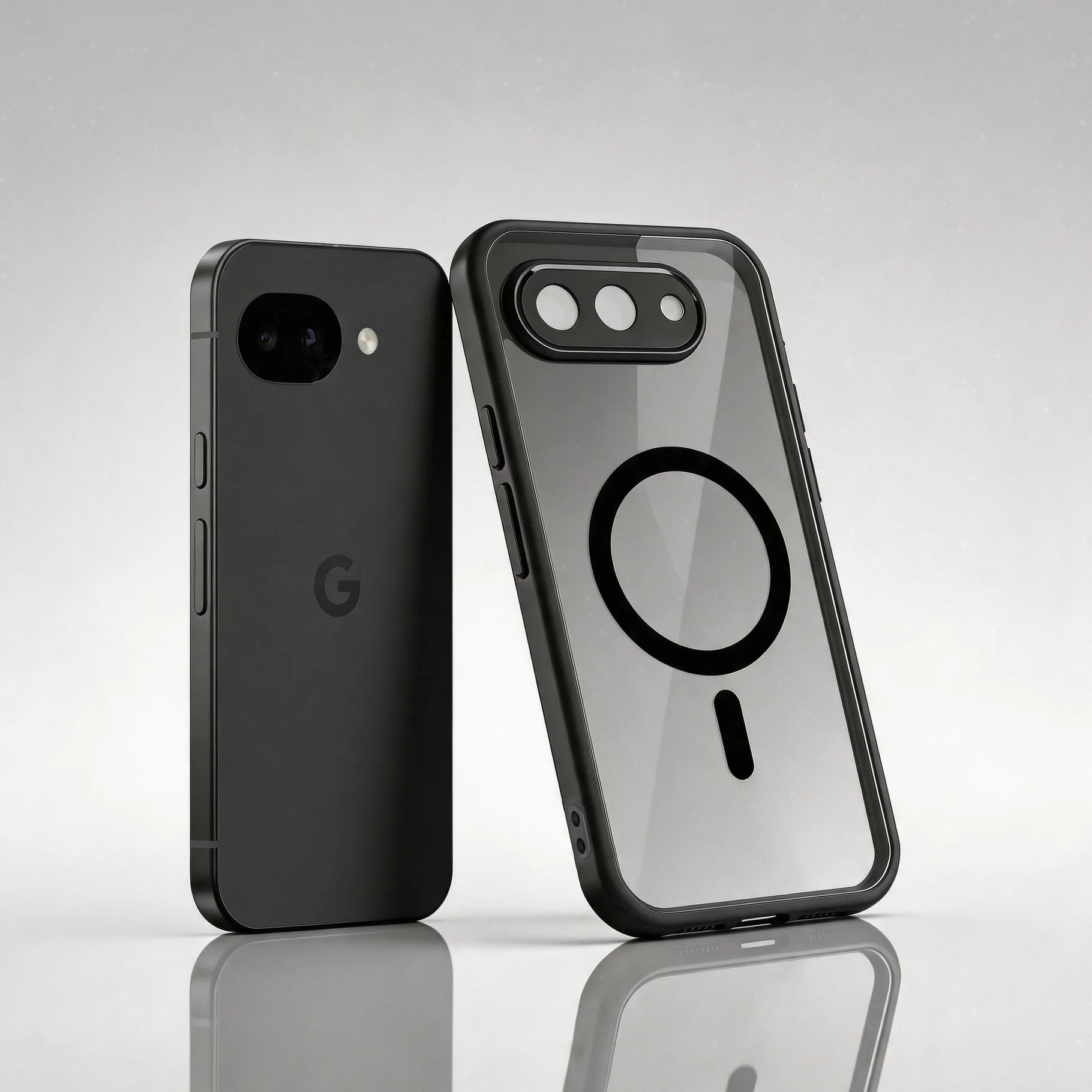 Magnetic Shockproof Matte Phone Case with Wireless Charging Compatibility