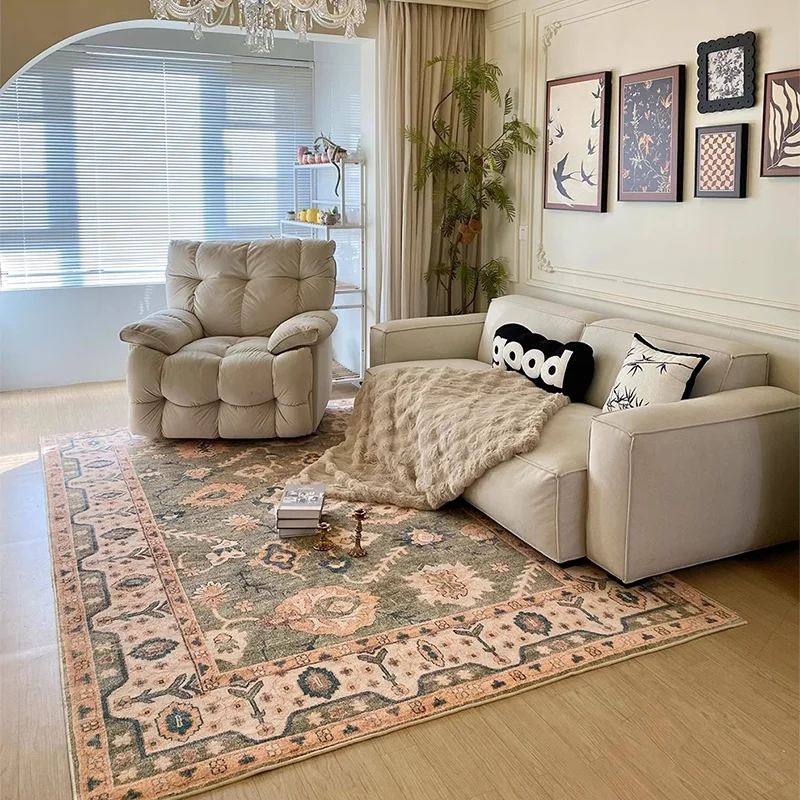 Retro Living Room Carpet French Luxury Bedroom Plush Rugs Fashion Home Large Area Sofa Coffee Table Floor Mats Ковер Tapete 러그 - Image 4