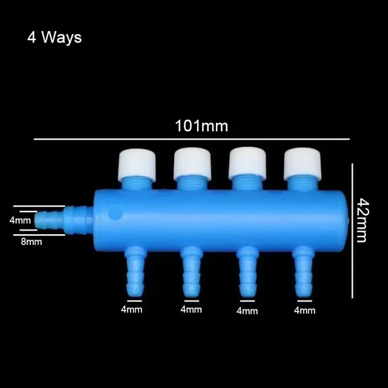 New plastic 2 3 4 6 8-Wege-Aquarium Luft verteiler ventil Aquarium Luftpumpe Durchfluss verteiler Verteiler pumpe Ventil hahn Steuersc halter – Detail 9