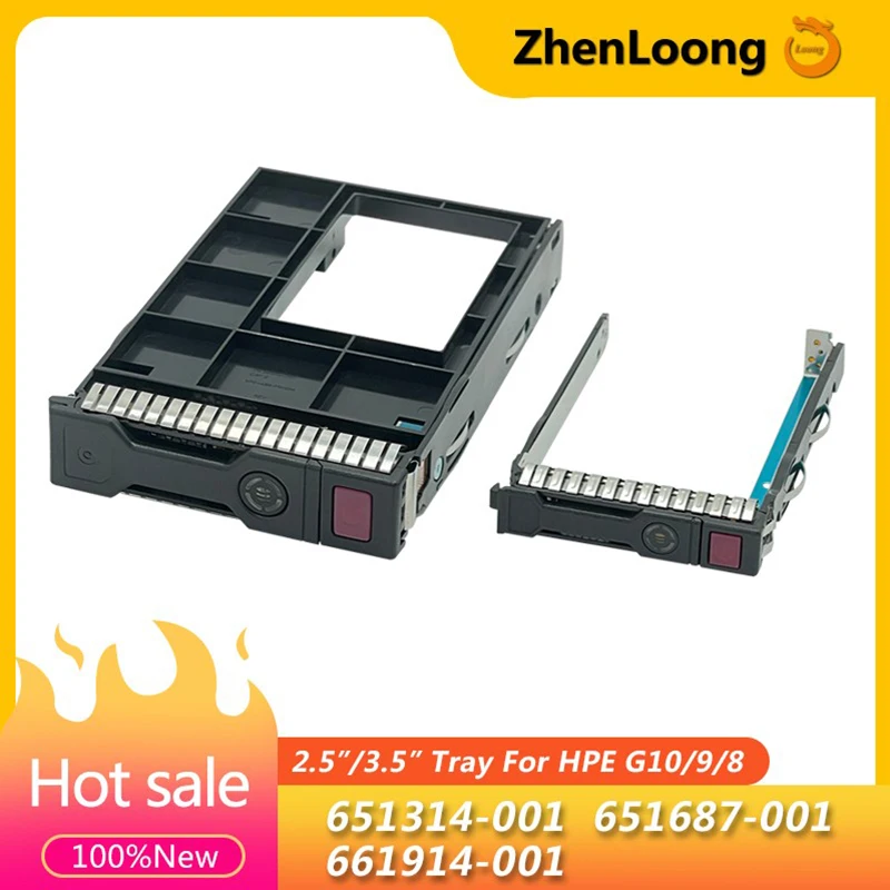 Sff Sas Sata Hdd Bandeja Caddy para hp Gen8 Gen9 Gen10 Dl380p Dl360p Novo 651687001 661914-001 651314-001 2.5 3.5