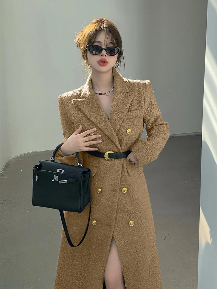 Amazon.com: Spring Trench Coat Women Korean Double Breasted