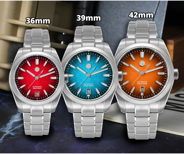 SAN MARTIN SN0144-GX-4 MOP ブラック 自動巻き時計