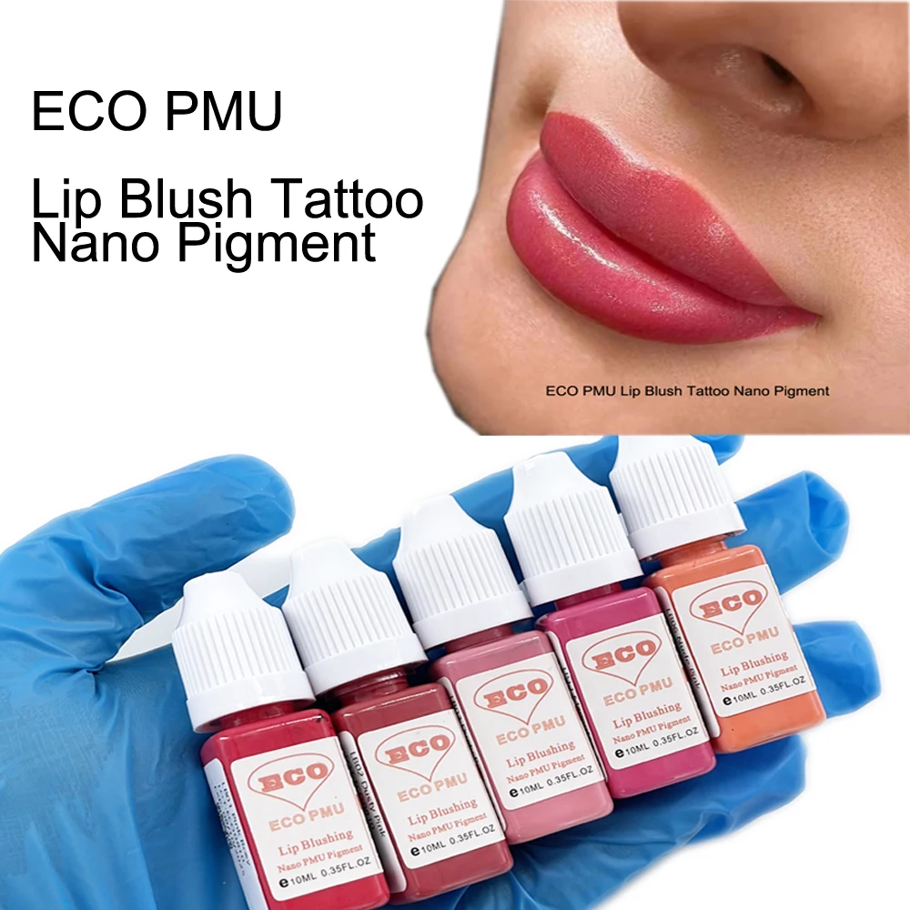 Newest ECO PMU Lip Blush Tattoo Permanent Makeup Pigment 10ml