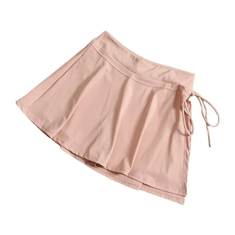 Tennis skirt sports skirt women's summer hip-covering anti-glare mask running training quick-drying leisure fitness short female mini skirts running skirts sports skirts
