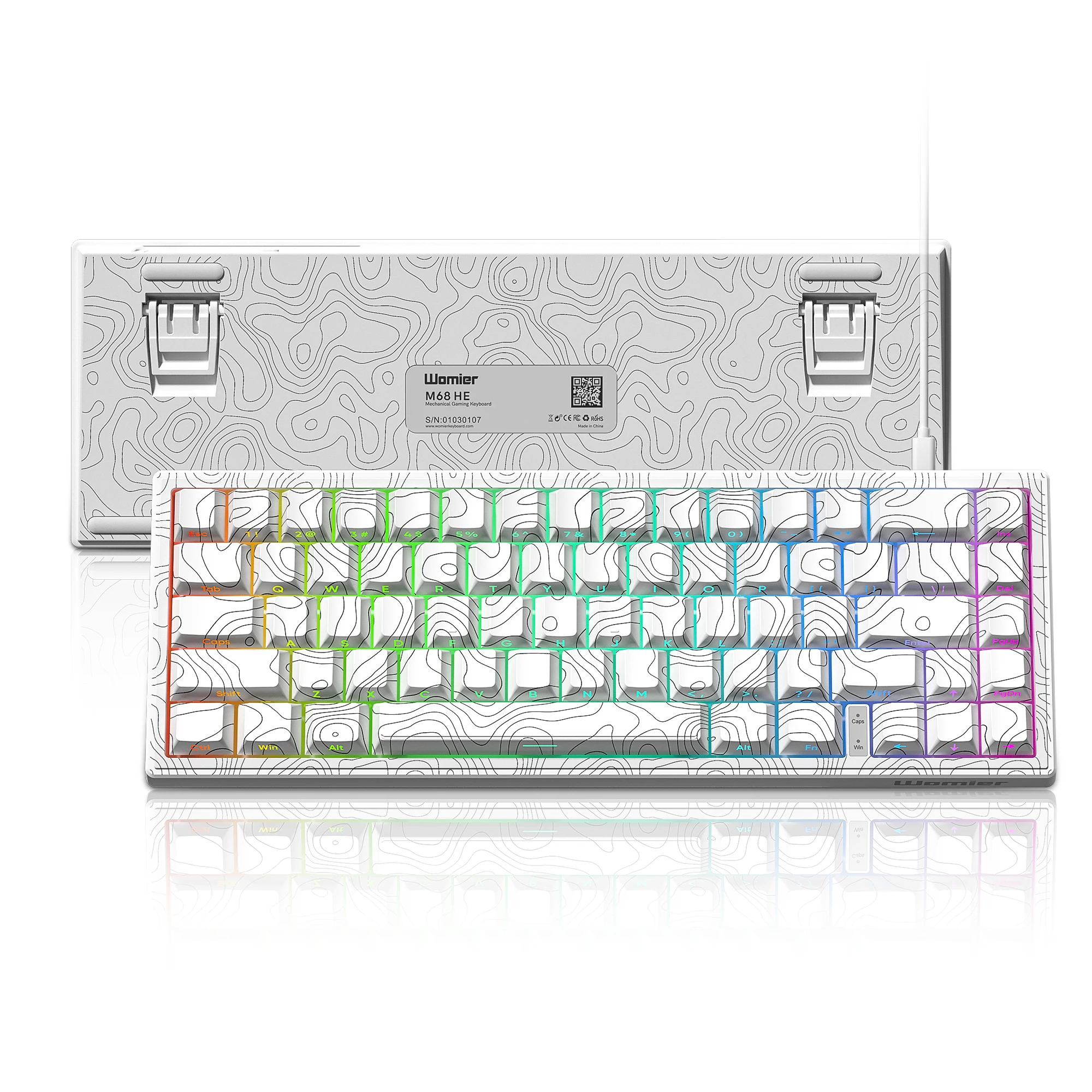 セット販売【GORIO×ZIFRIEND】M68(グレー) ゲーミングキーボード Amazon | GORIO×ZIFRIEND M68 ラピッドトリガー 搭載 キーボード