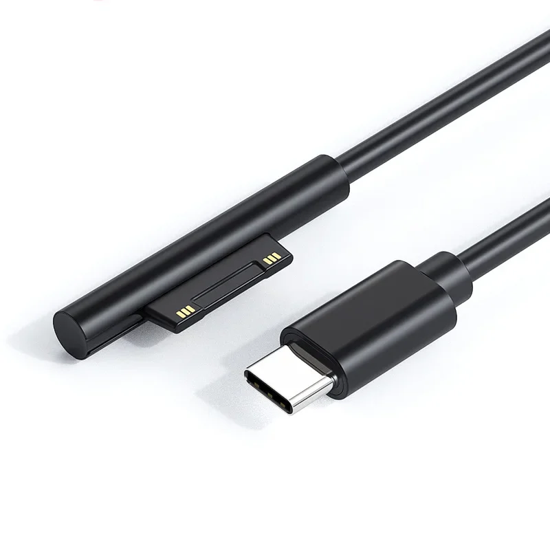 Type-C to Microsoft Surface Pro Book Lap Tablet Power PD Fast Charging Line 65W Adapter Charger for Computer And Office