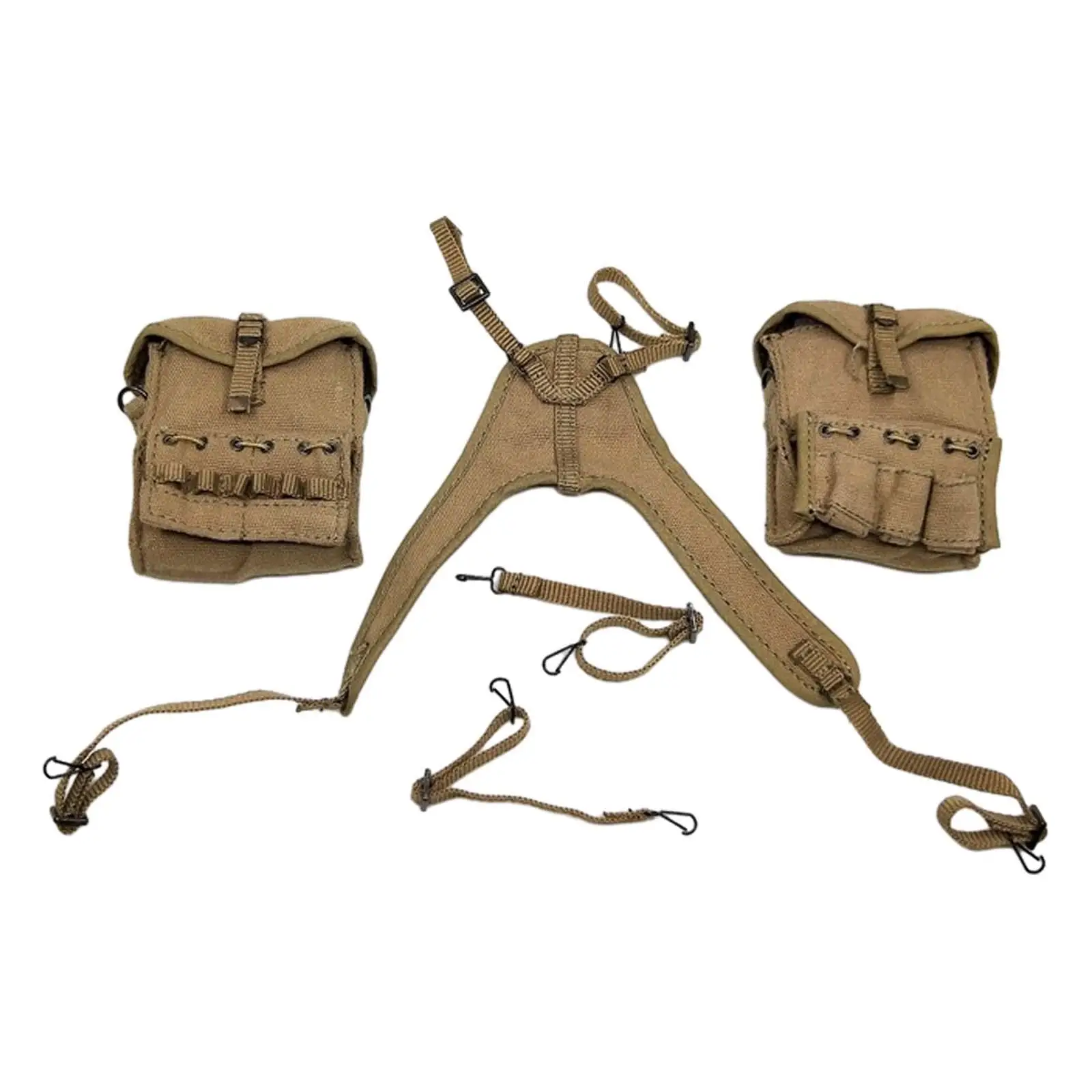 

1/6 Scale Jungle Harness Bag Classic Soldier Clothes Accessories V Strap Soldier Bag for 12inch Action Figures Body Accessories