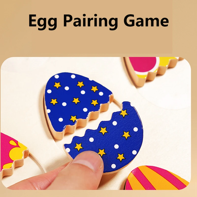 Wooden Egg Pairing Puzzle wooden toy,wooden puzzle toys,early education toys,egg toys,puzzle toys,educational toys,color sorting game