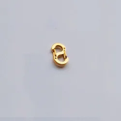 Titanium Alloy Multifunctional Outdoor EDC Tool - S - Type Spring Connection Buckle (XS gold)