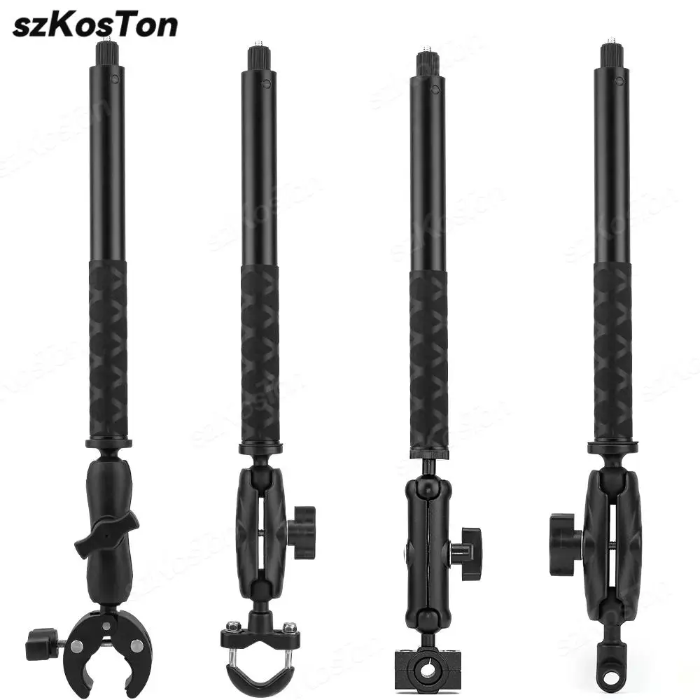 

For GoPro 12 11 10 9 8 Insta360 X3 Action Cameras Accessory 360 Rotating Motorcycle Bike Camera Holder Handlebar Mirror Bracket