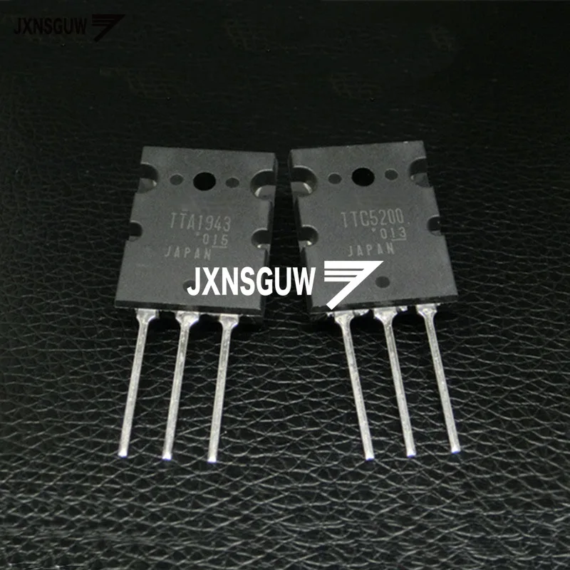 10pair 새로운 원본 TTA1943 TTC5200 TO 3PL 트랜지스터 A1943 C5200 고전력 오디오 쌍 튜브 ...