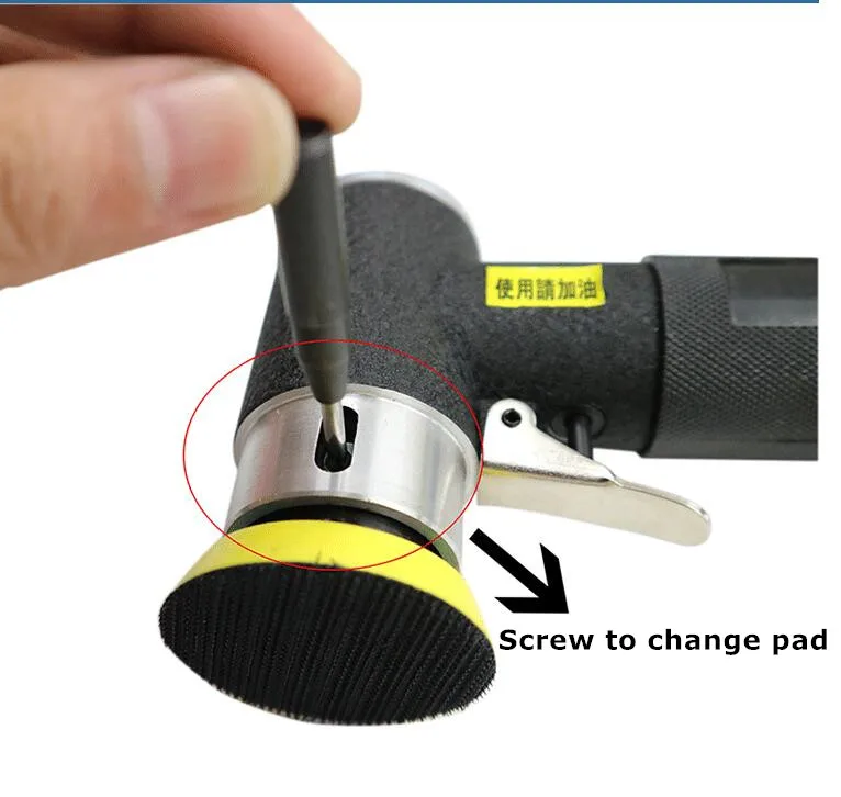 Orbit Air Sander Mini Pneumatic Grinding Machine Set car polisher automotive orbital sander For Car Polishing High Speed Air Powered Polisher Wax Tool