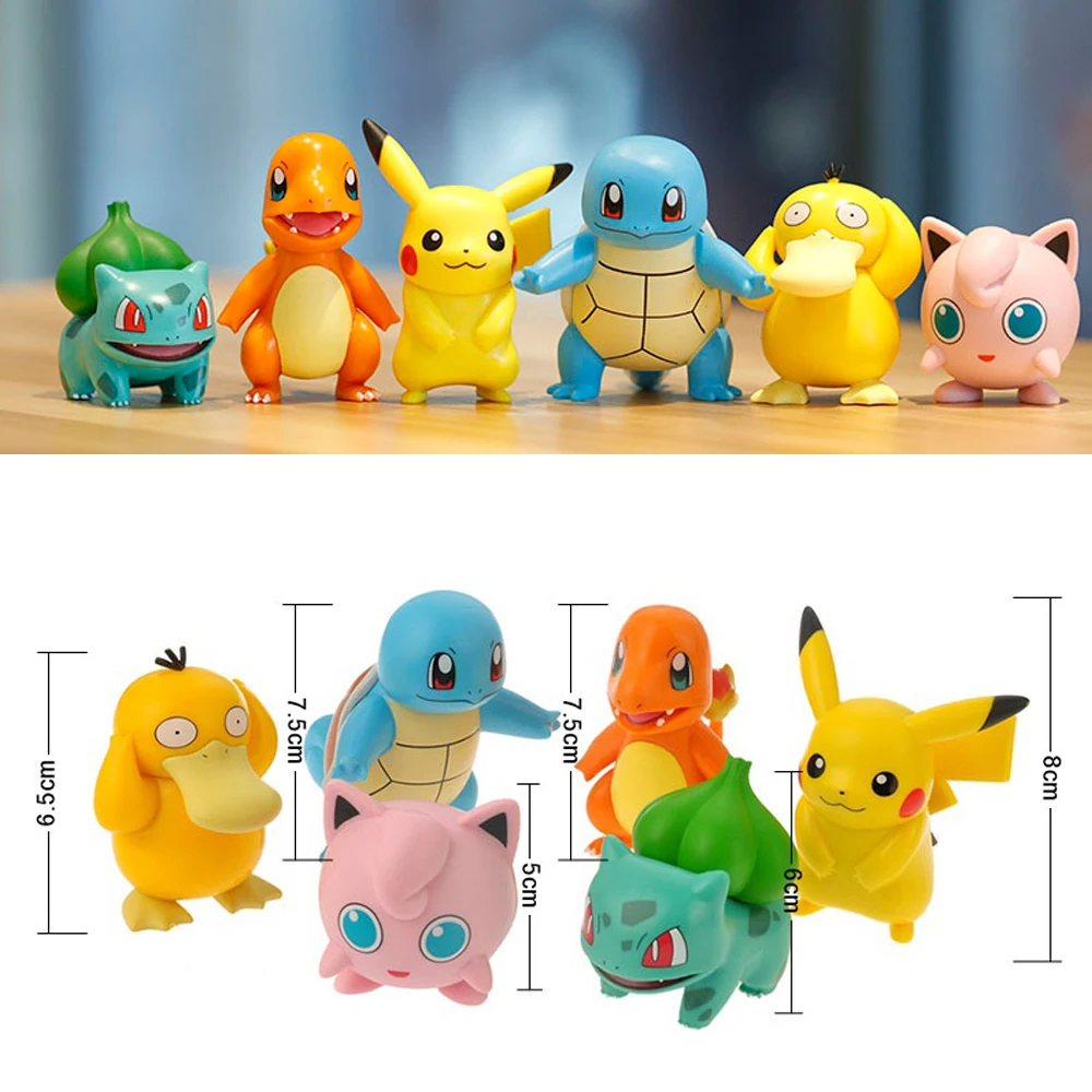 New Anime Pokemon Bracelet Kawaii Pikachu Squirtle Accessories DIY  Bulbasaur Charmander Bracelet Jewelry Children Gifts