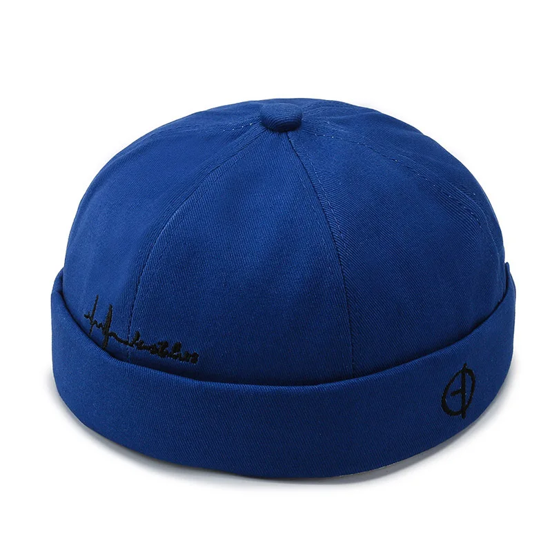Vintage Dome Mens Melon Beanie Cap Solid Color Docker Unisex adjustable Winter Hat for Women men Bonnet Beanies_voghion.com