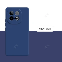 Custodia per telefono in silicone liquido premium con alta protezione per la fotocamera e design elegante a bordo dritto