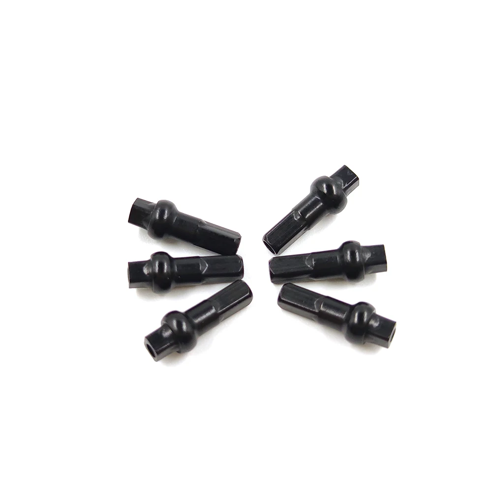 Bicycle Parts Bike Spokes Nipples Pillar DSN Nipples for 14.4mm 16mm 18mm High Strength Aluminum Alloy Nipples 14G Spoke Black MTB Road Bike Spoke