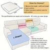 LANMOLIFE 1PC Thick Stretch Jacquard Sofa Cushion Cover Spandex Non-Slip Sofa Covers Machine Washable Furniture Covers 2