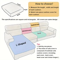 LANMOLIFE 1PC Thick Stretch Jacquard Sofa Cushion Cover Spandex Non-Slip Sofa Covers Machine Washable Furniture Covers 2