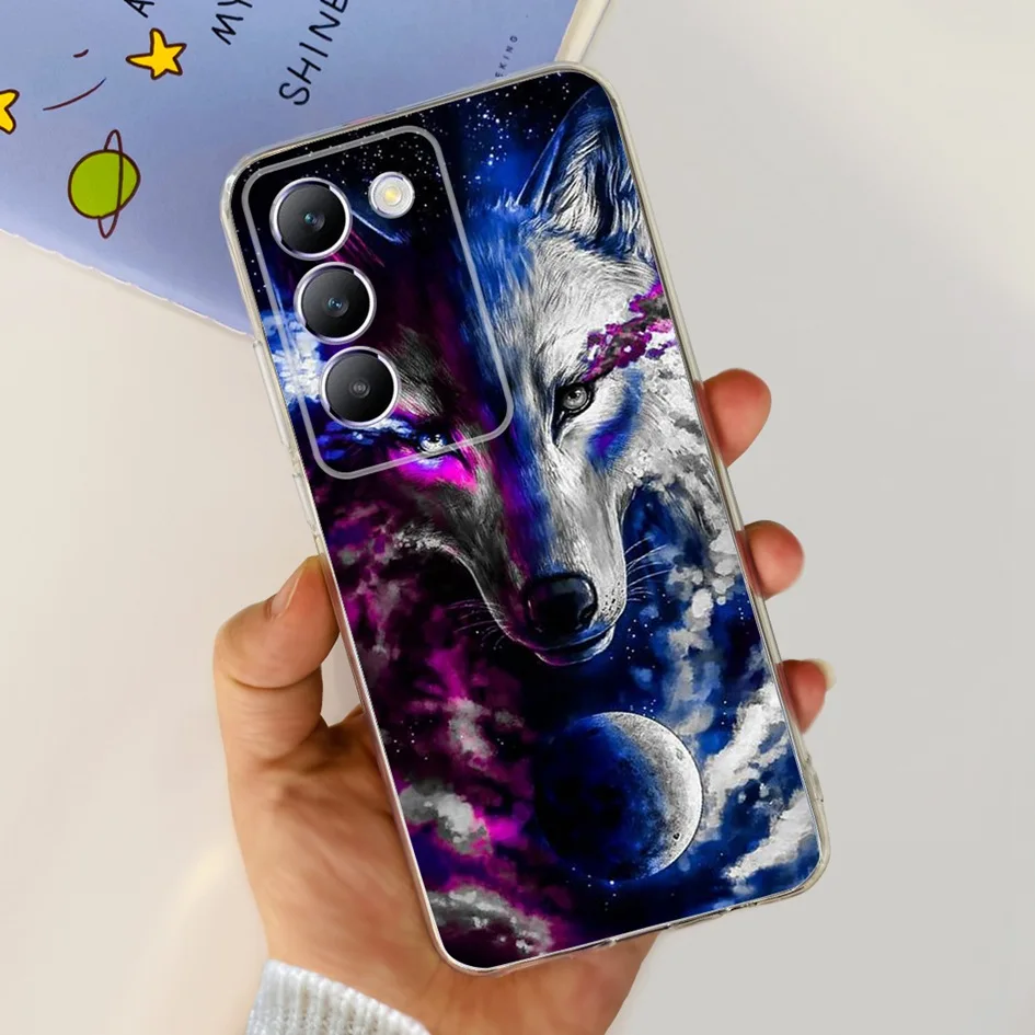 Elegant Flower Transparent Silicone Soft Back Cover