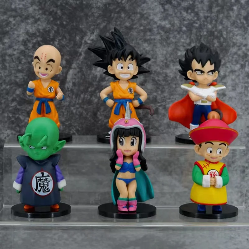 Figuras de acción de Anime de Dragon Ball, Goku, Vegeta, Bulma, Kuririn,  colección de adorno, dibujos animados Kawaii, juguetes para niños, regalo|  | - AliExpress