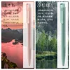 KACO Cute Gel Pen Set, 4pcs 0.5mm Black Ink Press Students Writing Brush, Quick Drying Signature Pens Office School Supplies 필통 3