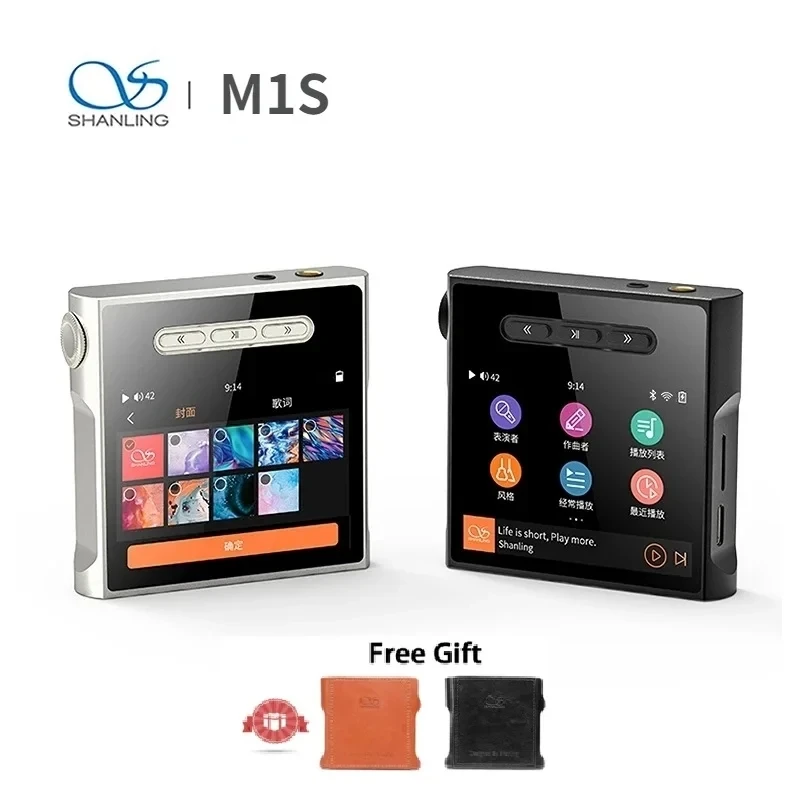 SHANLING-M0 미니 mp3 플레이어, ES9218P 32bit /384kHz 블루투스 AptX LDAC DSD MP3 FALC 휴대용 음악 고해상도 오디오 플레이어