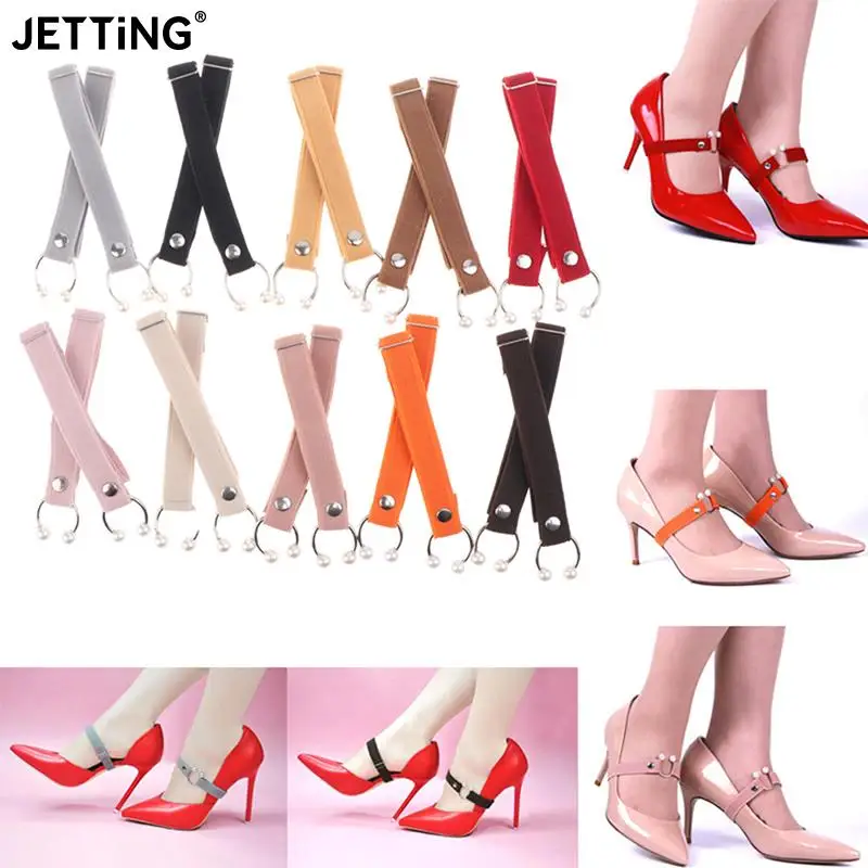 1 Pair Women Shoelace For High Heels Adjustable Elastic Shoe Strap Belt