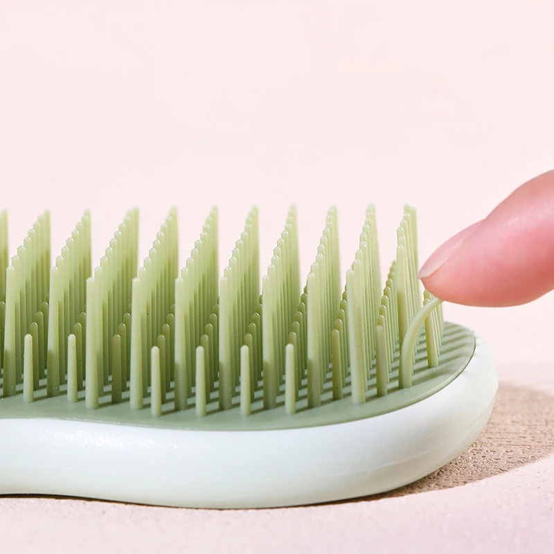 정전기 방지 마사지 빗 브러시, 두피 마사지 빗, 헤어 스타일 해독기, 빠른 블로우 건조, 실제 헤어 가발용 스페셜, 1 개