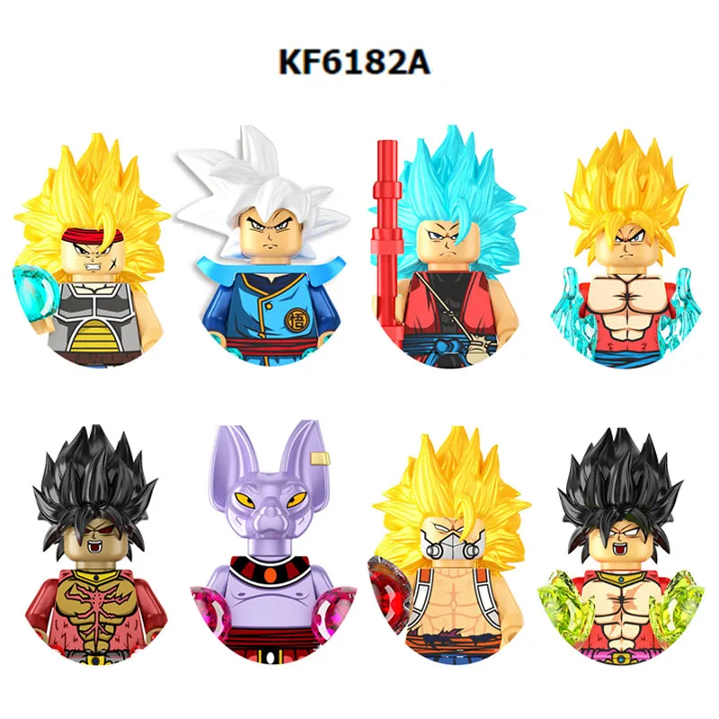

KF6182A DRAGON BALL Mini Building Blocks Anime Figure Broli Burdock Champa Image Puzzle Assembly Toy Bricks Gifts Wholesales