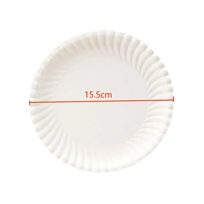 6inch Disposable Paper Plate birthday tableware set birthday party supplies party supplies 50/100Pcs For Birthday Wedding Xmas BBQ Party Kids Painting