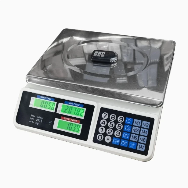 Stainless Steel Price Computing Scale Commercial Table Weighing Scale 40kg for Retail Shop
