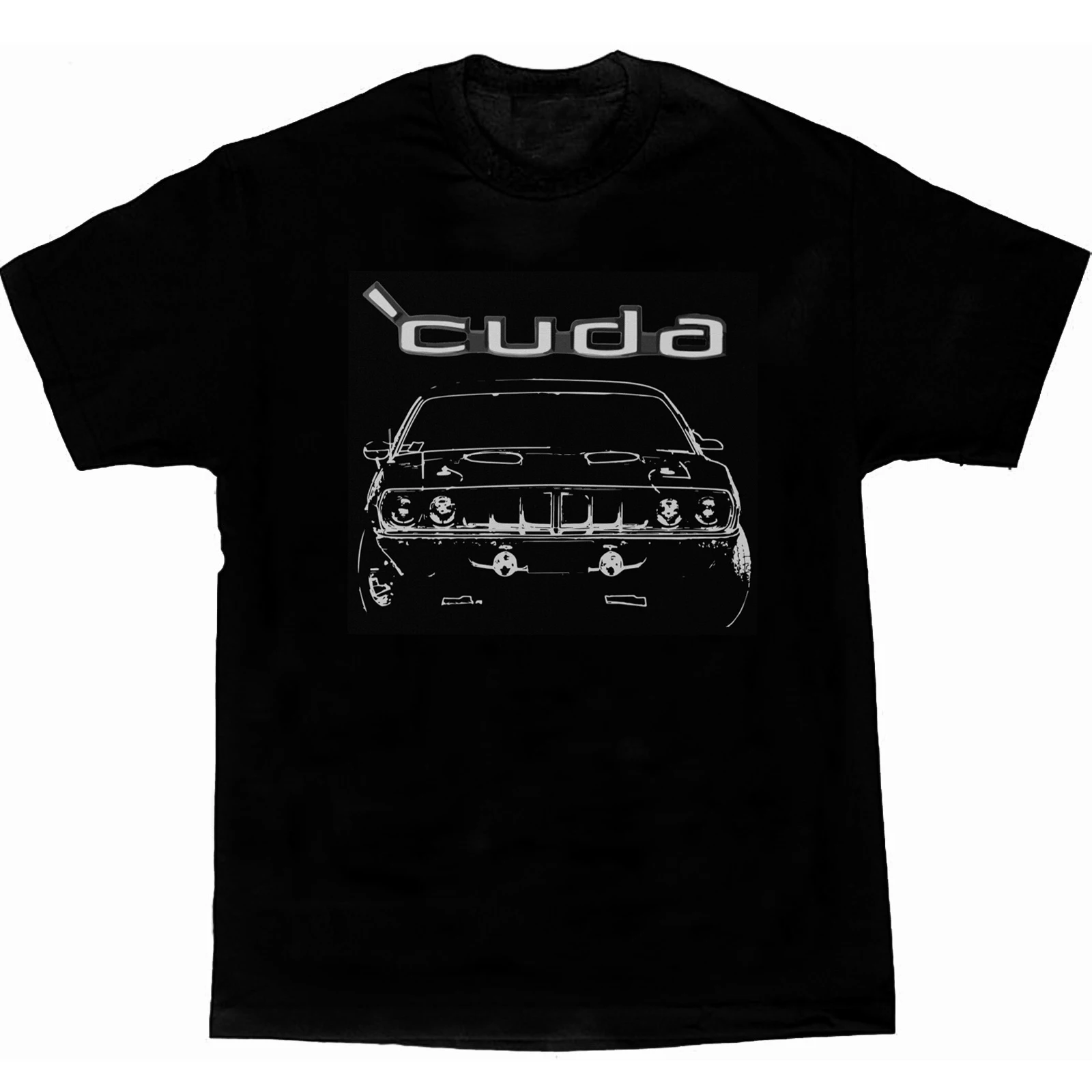 

Cuda 1971 Винтажная футболка для коллекционеров мышечных машин, Повседневная футболка с коротким рукавом из 100% хлопка, с круглым вырезом, летняя мужская футболка, размеры