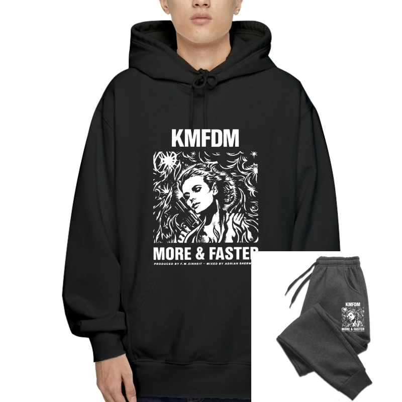 

KMFDM More and Faster 1989 UAIOE Song SweaHoody Sweatshirt Hoodie Pullover Men 2018 Fashion Pullover Sweatshirt Hoodie 2018 New