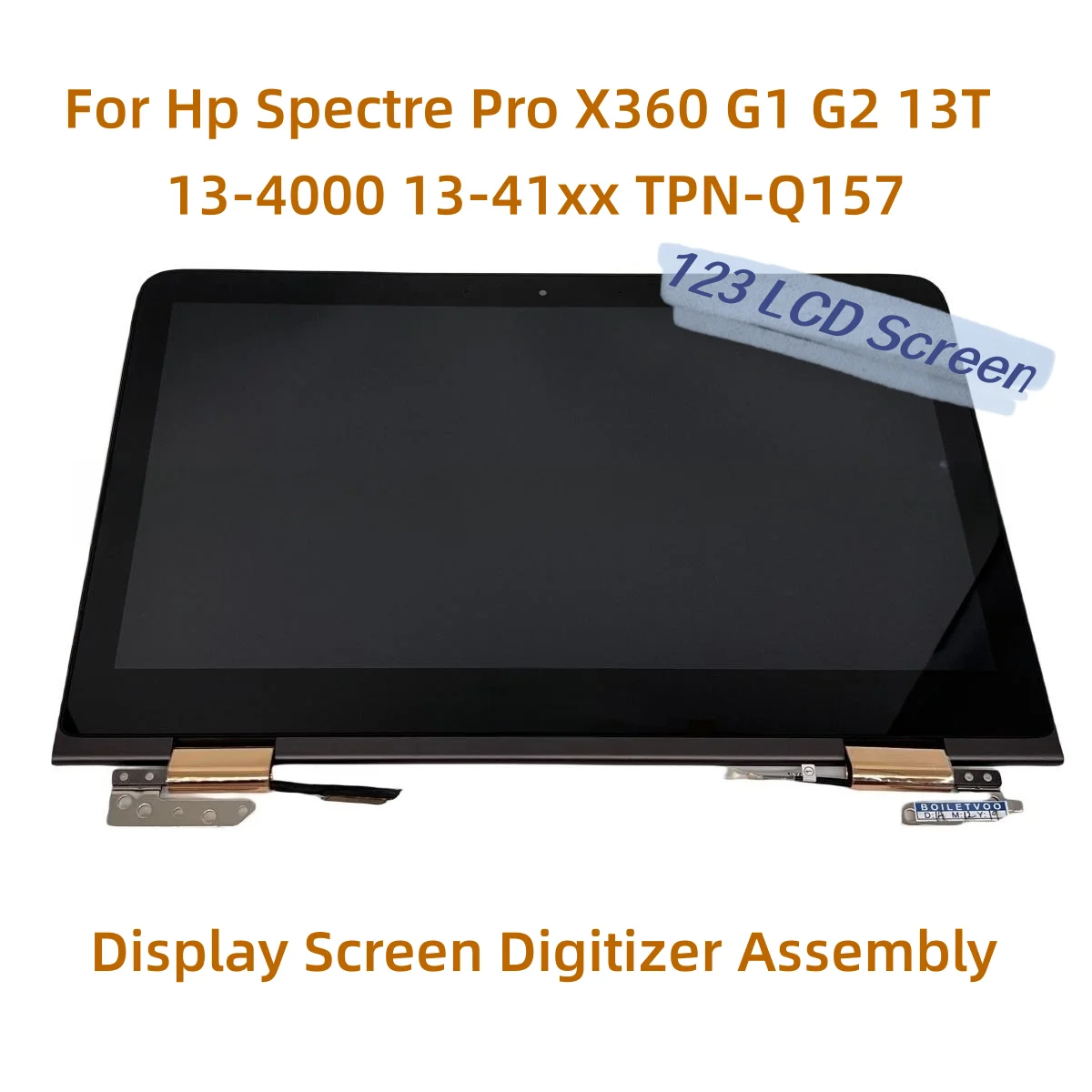 

13.3" Laptop LCD Touch Screen For Hp Spectre Pro X360 G1 G2 13T 13-4000 13-41xx TPN-Q157 Display Screen Digitizer Assembly