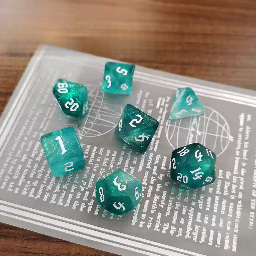 DND Dice 7pcs/lot Mixing Colors Multi-sided Dice Set for Role Playing Board Games Table Games DND RPG TRPG Polyhedral