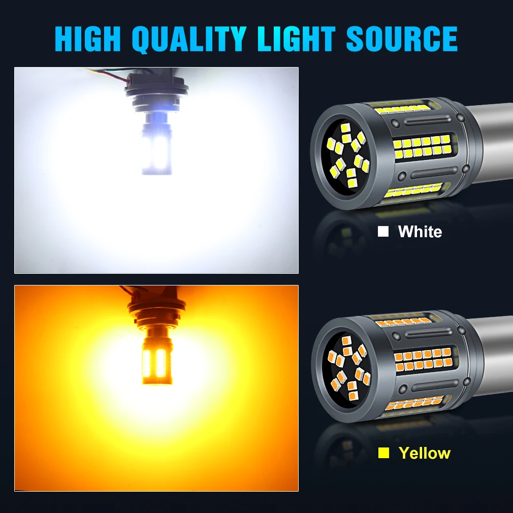 50W PY21W BAU15S LED P21W BA15S 8000LM T20 7440 W21W T25 3156 LED  R5W R10W 84SMD 2016 Ĩ  õ ڵ  12V 24V