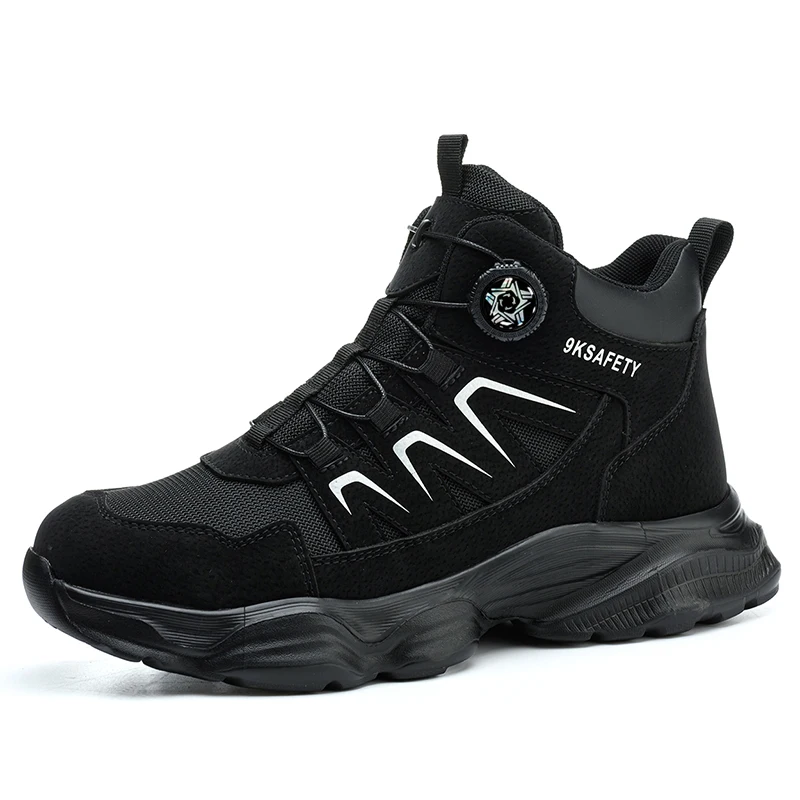 Men's Steel Toe Indestructible Safety Sneakers - Anti-Smash, Anti-Puncture Tactical Work Boots
