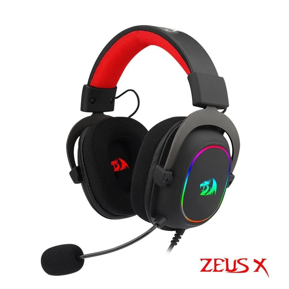 

Top ZEUS X H510 RGB Gaming USB Headphone Noise cancelling, 7.1 Surround Compute headset Earphones Microphone for PC PS4