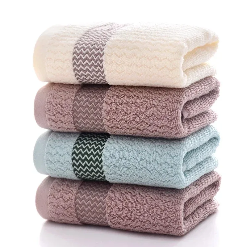 2 Towels Thickened Absorbent Towel Pure Cotton Quick Absorbent Soft Quick Dry Face Towel