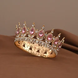 European Baroque Crystal Crown - Regal Bridal and Pageant Hair Accessory (4)
