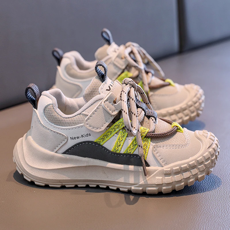 Kids Mesh Basketball Shoes Chunky Sneakers for School and Sports