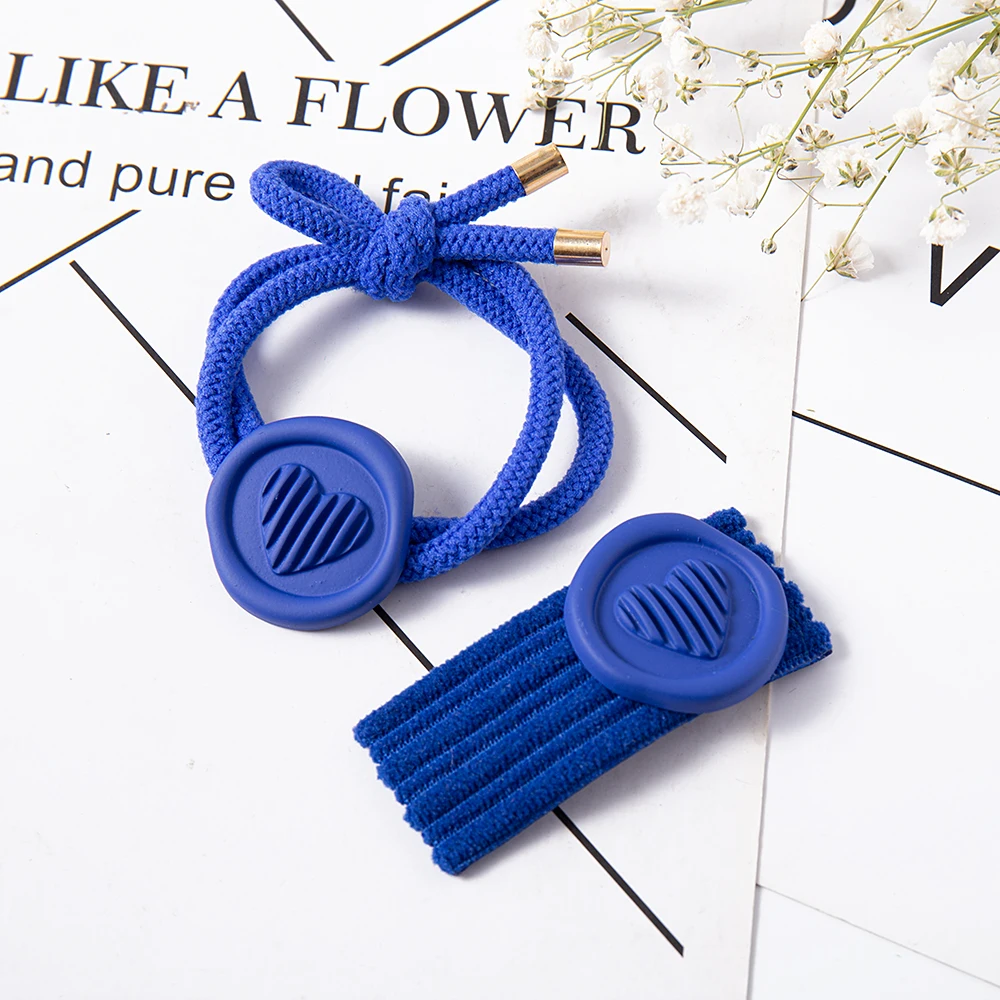 Bow Hair Clips Barrettes Button Girls Sweet Hairpins Knot Fashion Elastic Ponytail Headbands Hair Accessories Kid ​For Headdress headbands for women