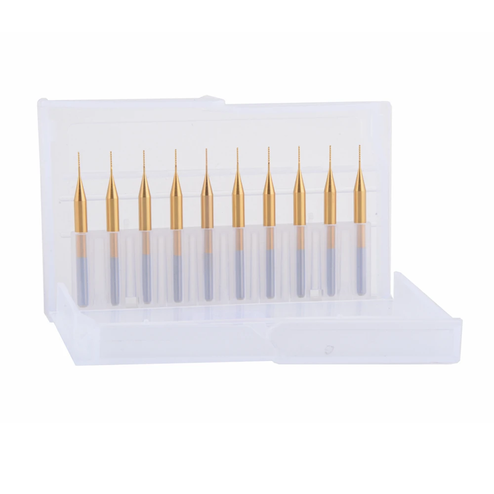 호즐리 20개 1/8인치 SHK 옥수수 밀링 공구 커터 CNC 라우터 PCB 기계 조각 비트 PCB 엔드밀