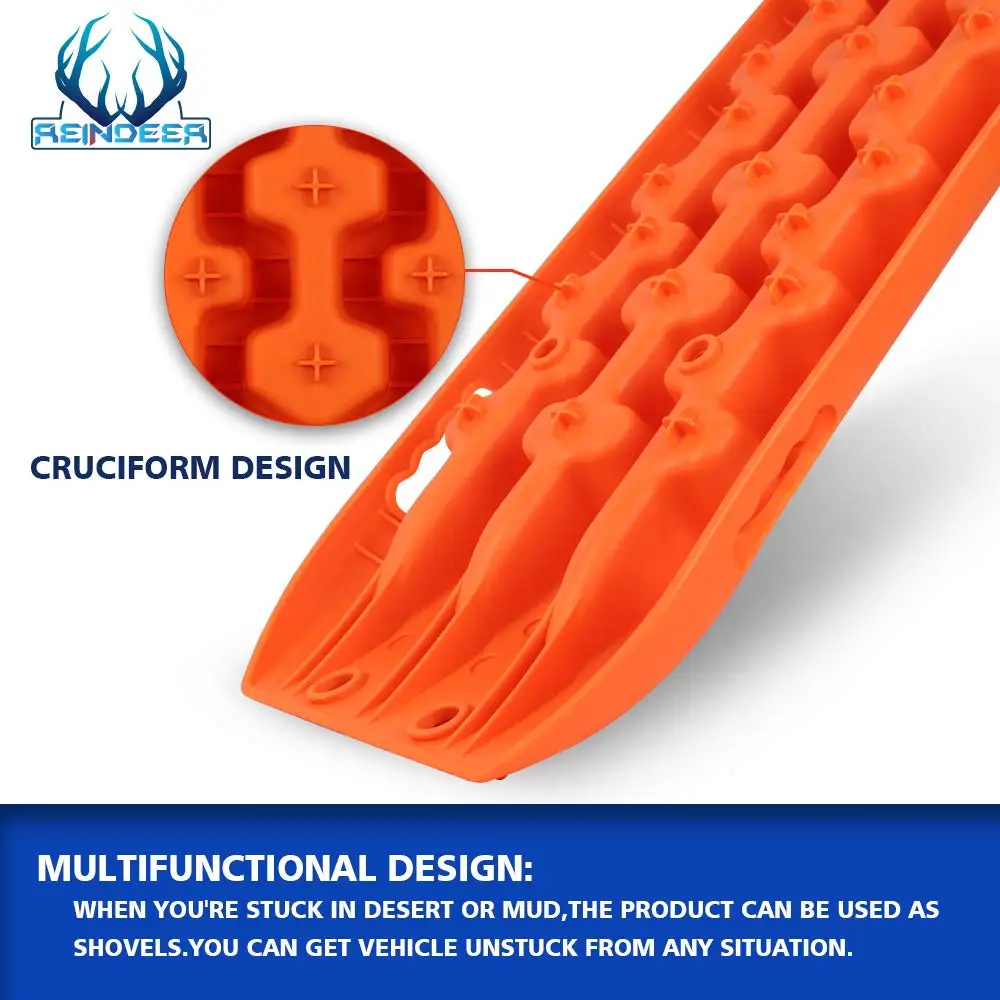 CStern Tavole Di Recupero Per Fuoristrada - 2 Pezzi, Per Fango, Sabbia E Neve, Blu - Foto 9