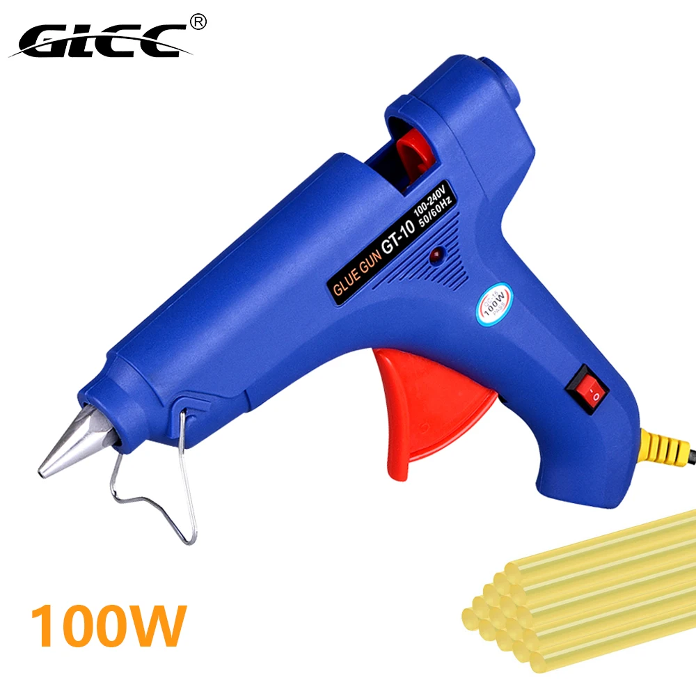 Glcc 100w Glue Gun With 11*170mm Glue Sticks Hot Melt Glue Guns Mini