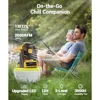 Portable Camping Fan with Lights 20000mAh Rechargeable Battery Operated 3 Speeds Outdoor Tent Fan – Powerful Airflow and LED 2