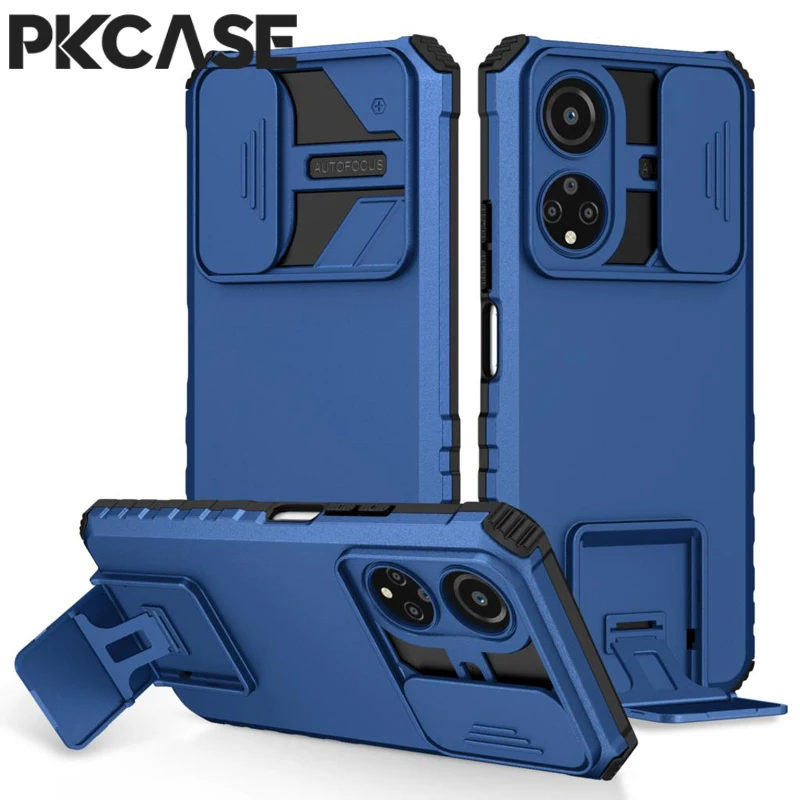 PKCASE Slide Camera Lens Protector with Stand and Push Window Cover